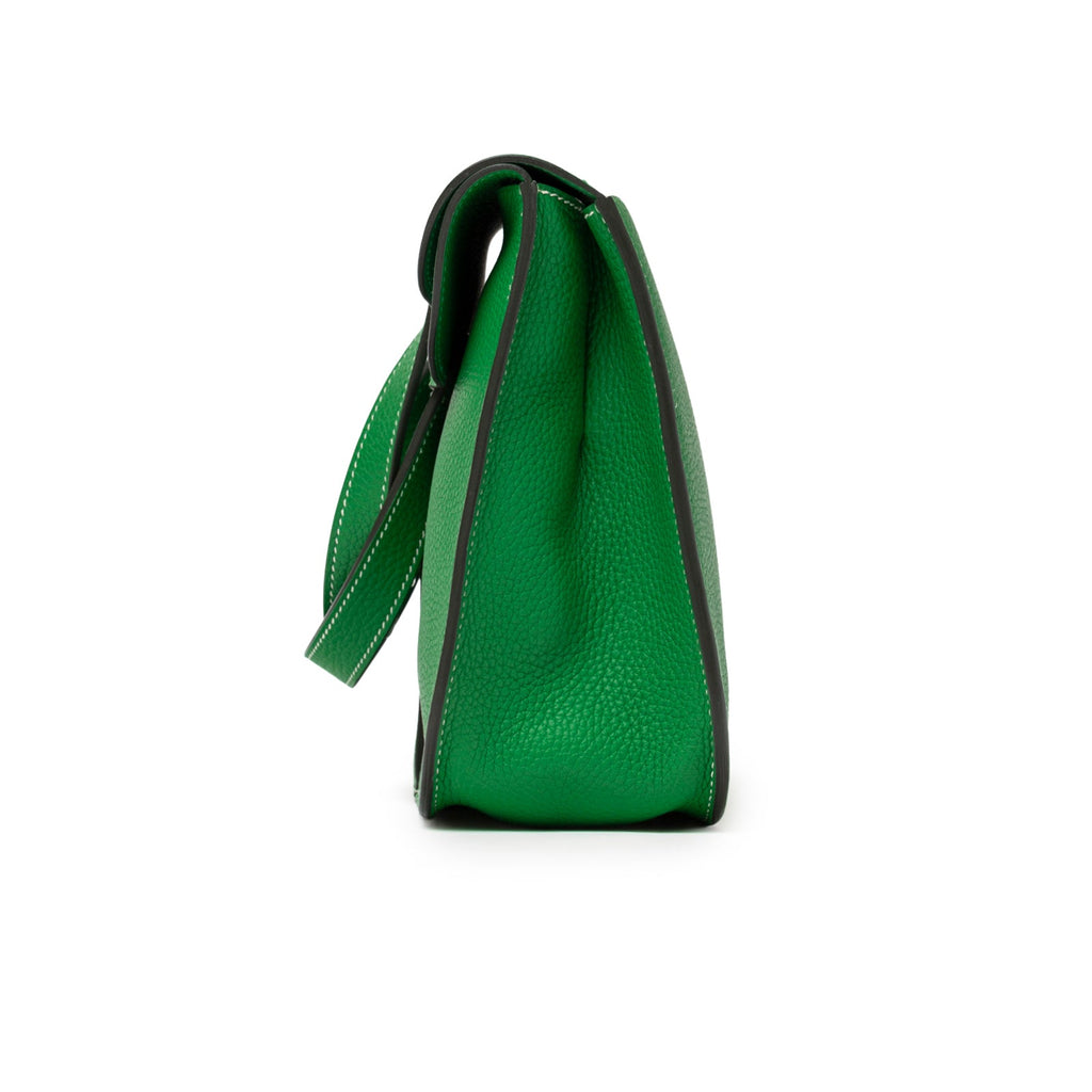 Hermès Halzan 31 Bambou Clemence Palladium Hardware
