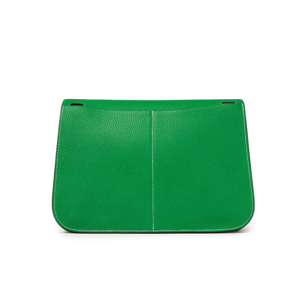 Hermès Halzan 31 Bambou Clemence Palladium Hardware