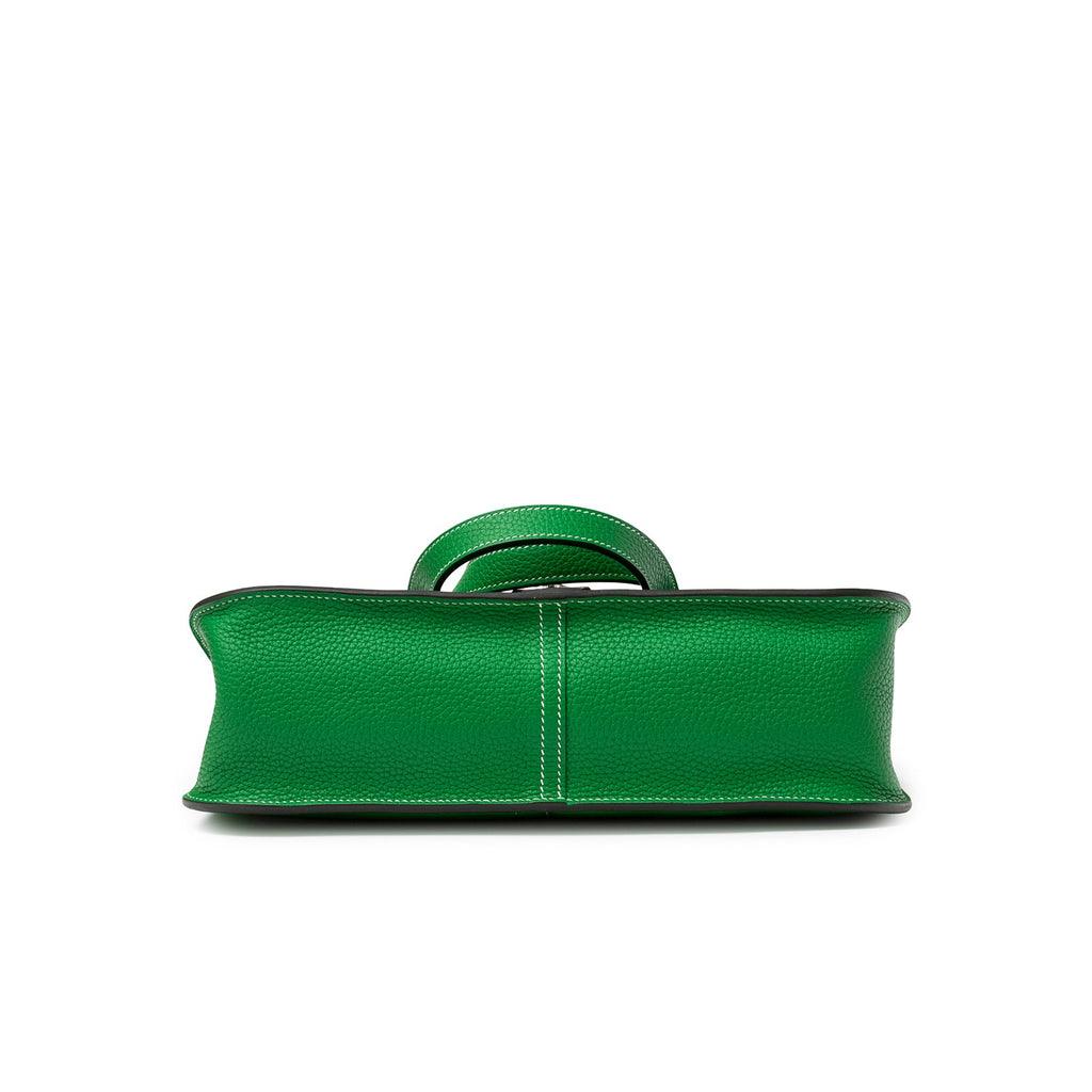Hermès Halzan 31 Bambou Clemence Palladium Hardware