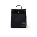 Hermès Herbag Backpack Black Toile Gold Hardware
