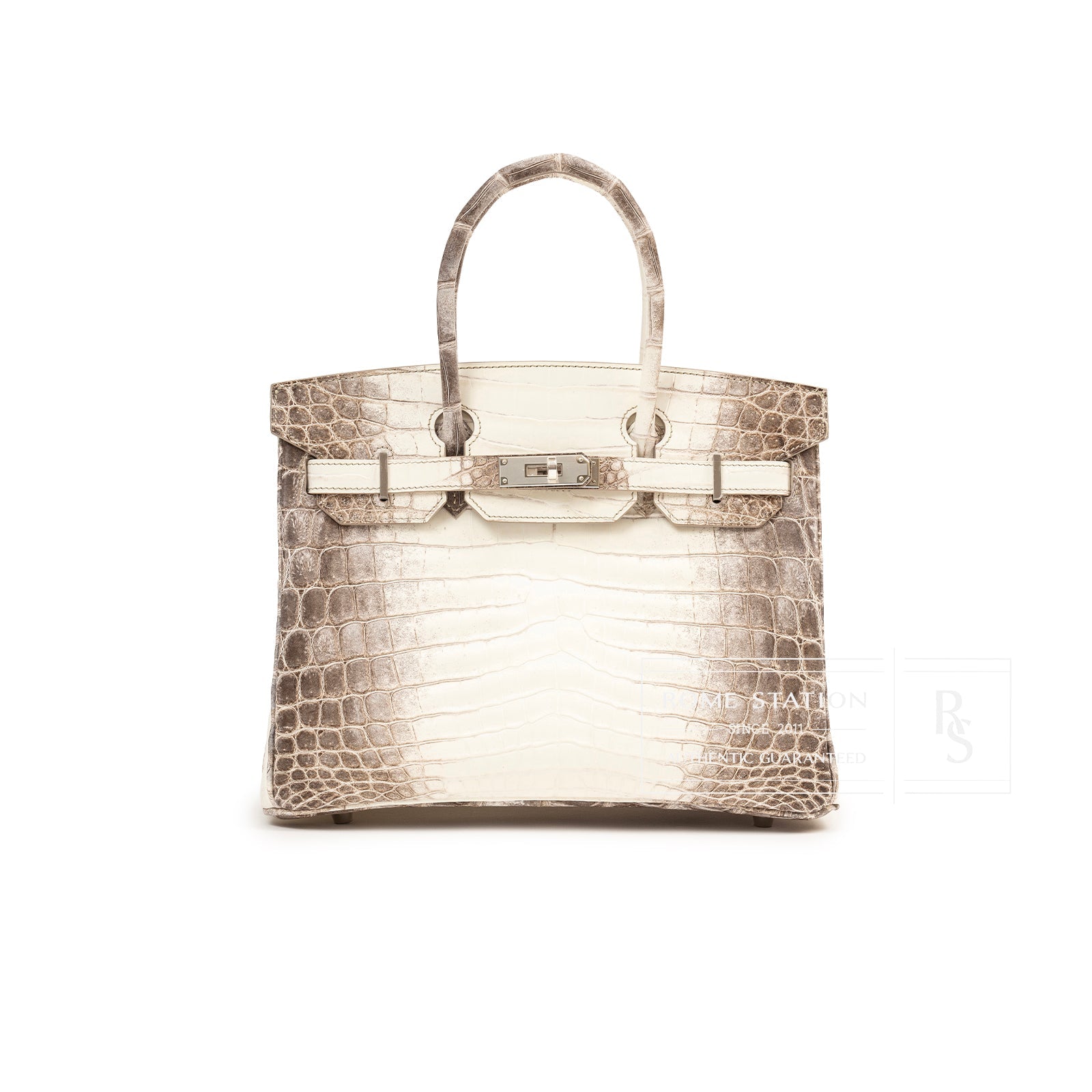 Hermès Himalaya Birkin 30 Matte Niloticus Crocodile Palladium Hardware