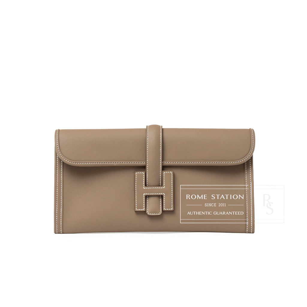 Hermès Jige Elan 29 Clutch Etoupe Swift
