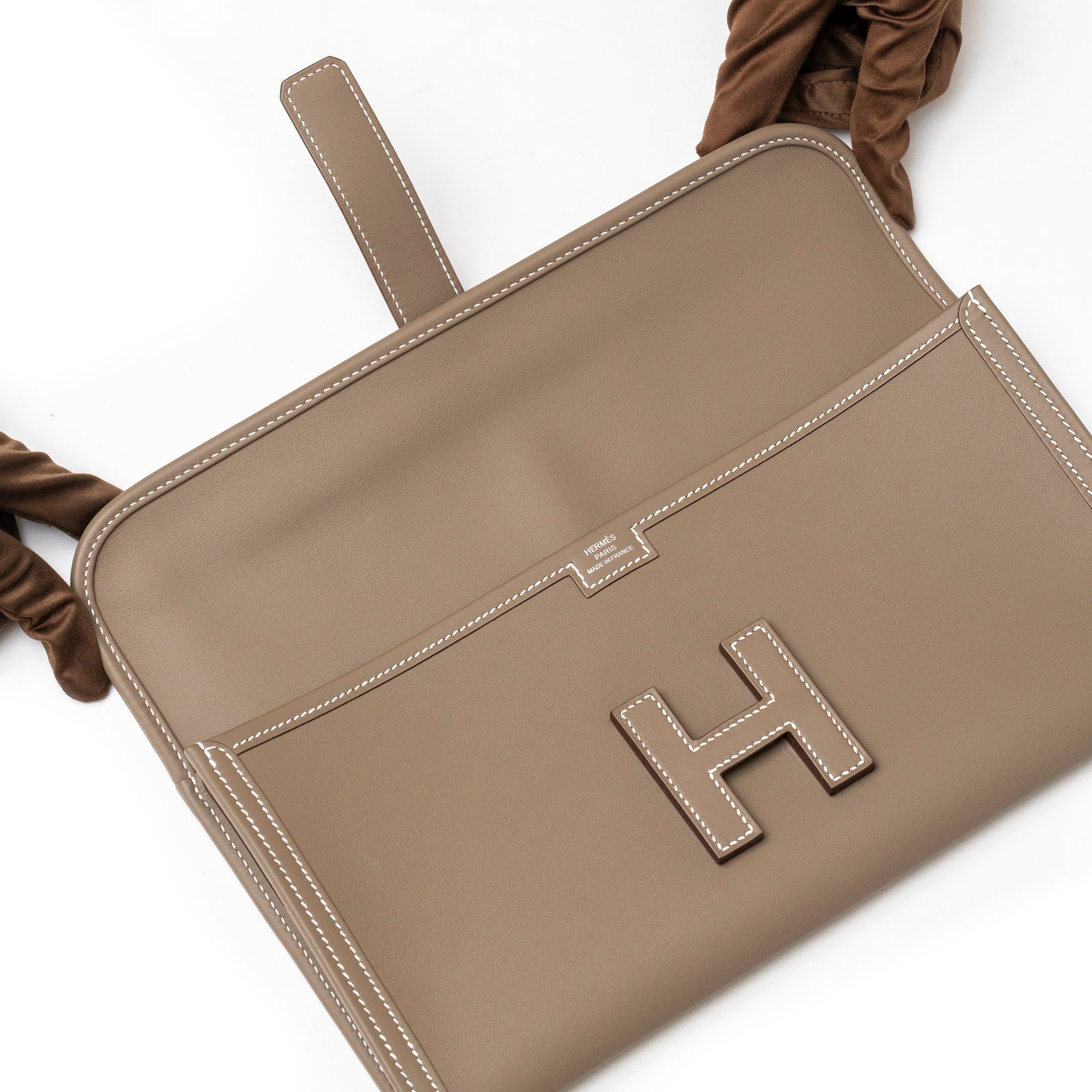 Hermès Jige Elan 29 Clutch Etoupe Swift
