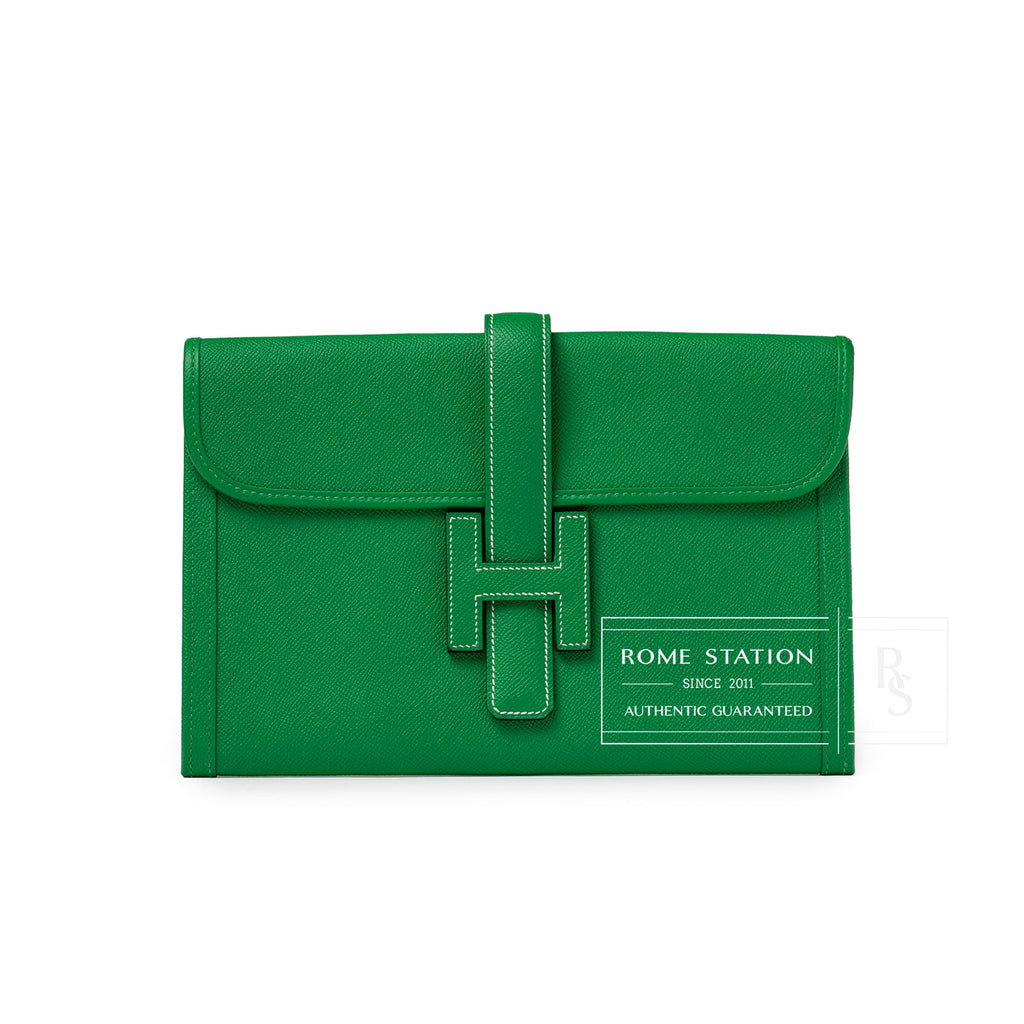 Hermès Jige PM Bamboo Green Epsom