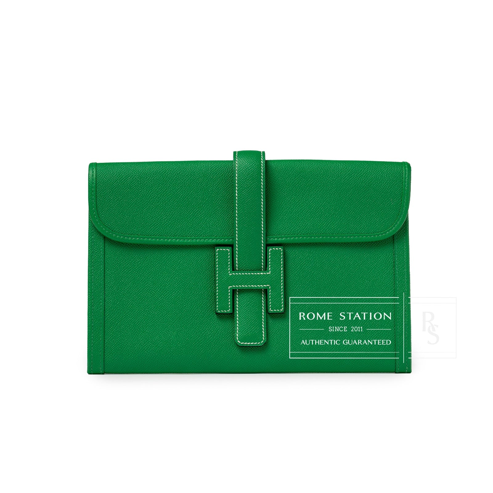 Hermès Jige PM Bamboo Green Epsom