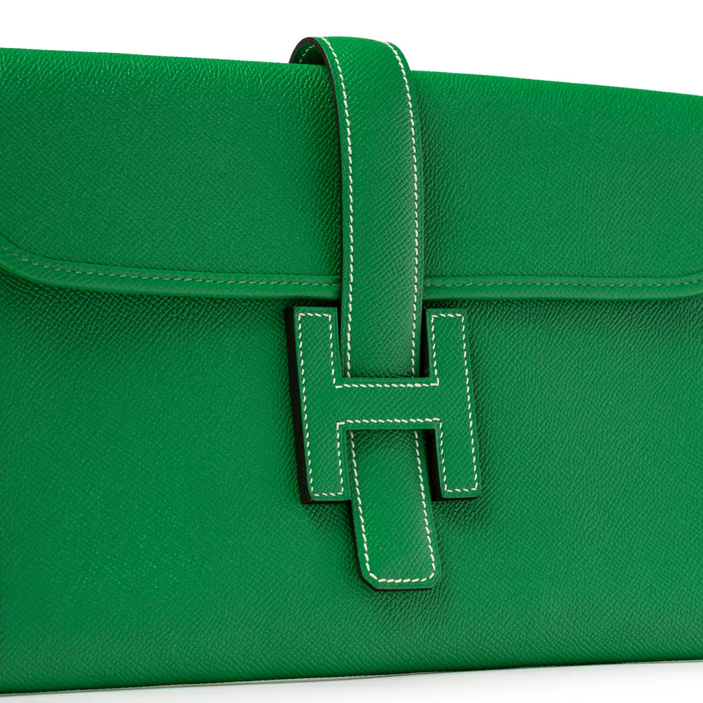 Hermès Jige PM Bamboo Green Epsom