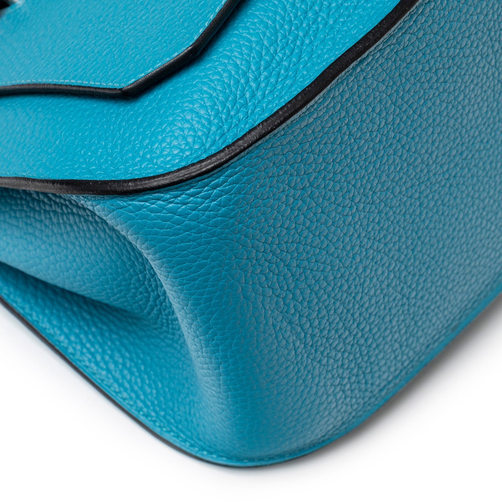Hermès Jypsiere 31 Turquoise Clemence Palladium Hardware
