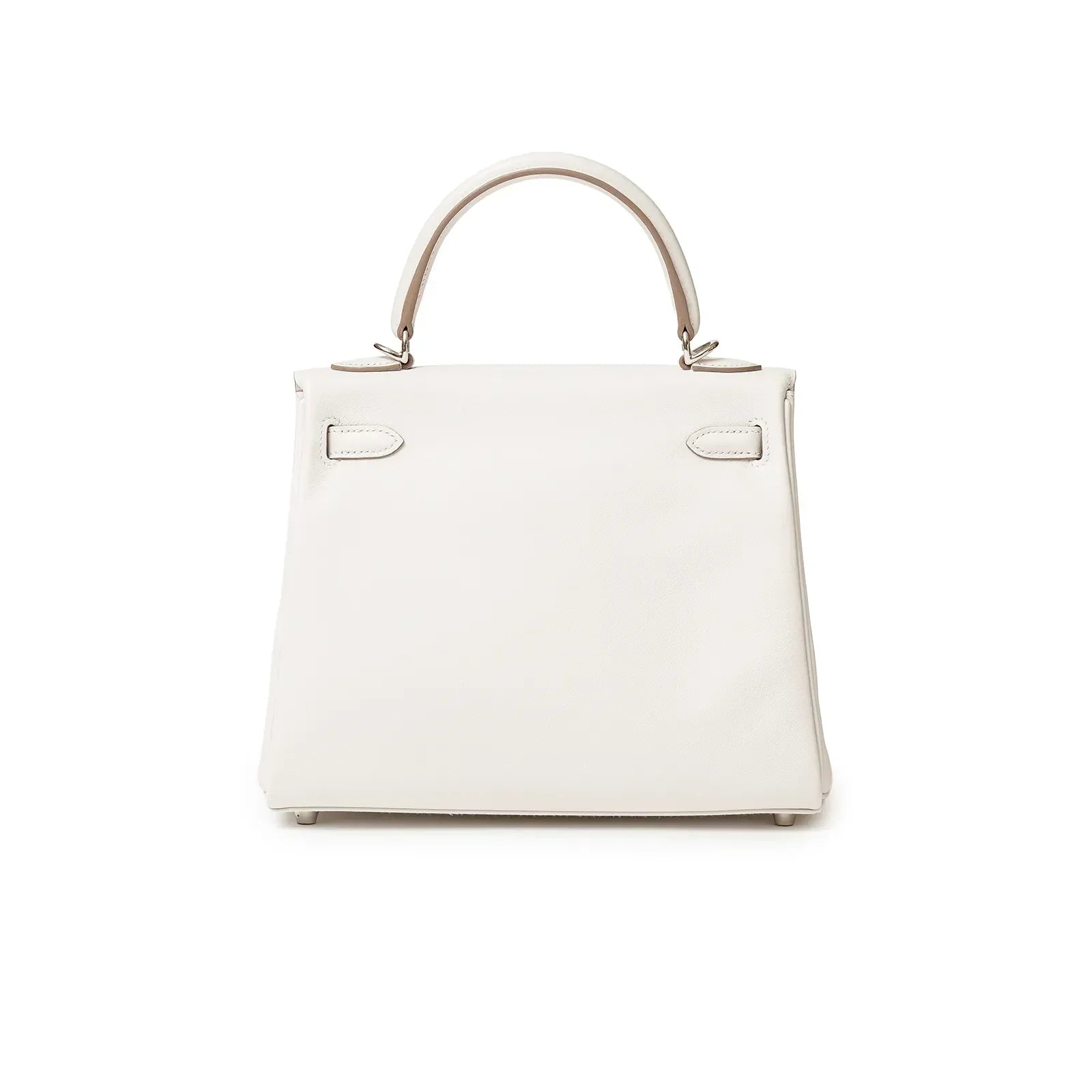 Hermès Kelly 25 Retourne Gris Pale Swift Palladium Hardware