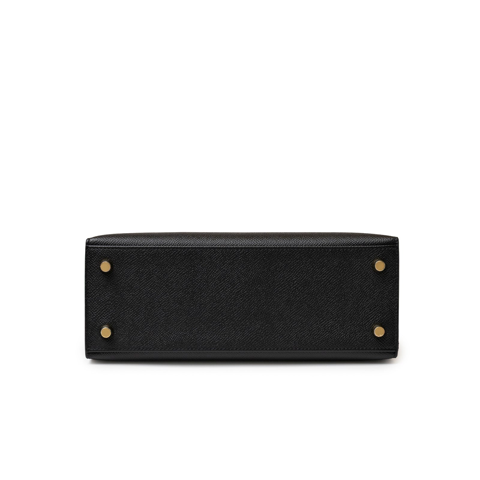 Hermès Kelly 25 Sellier Black Epsom Gold hardware