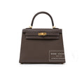 Hermès Kelly 25 Sellier Ecore Epsom Gold Hardware