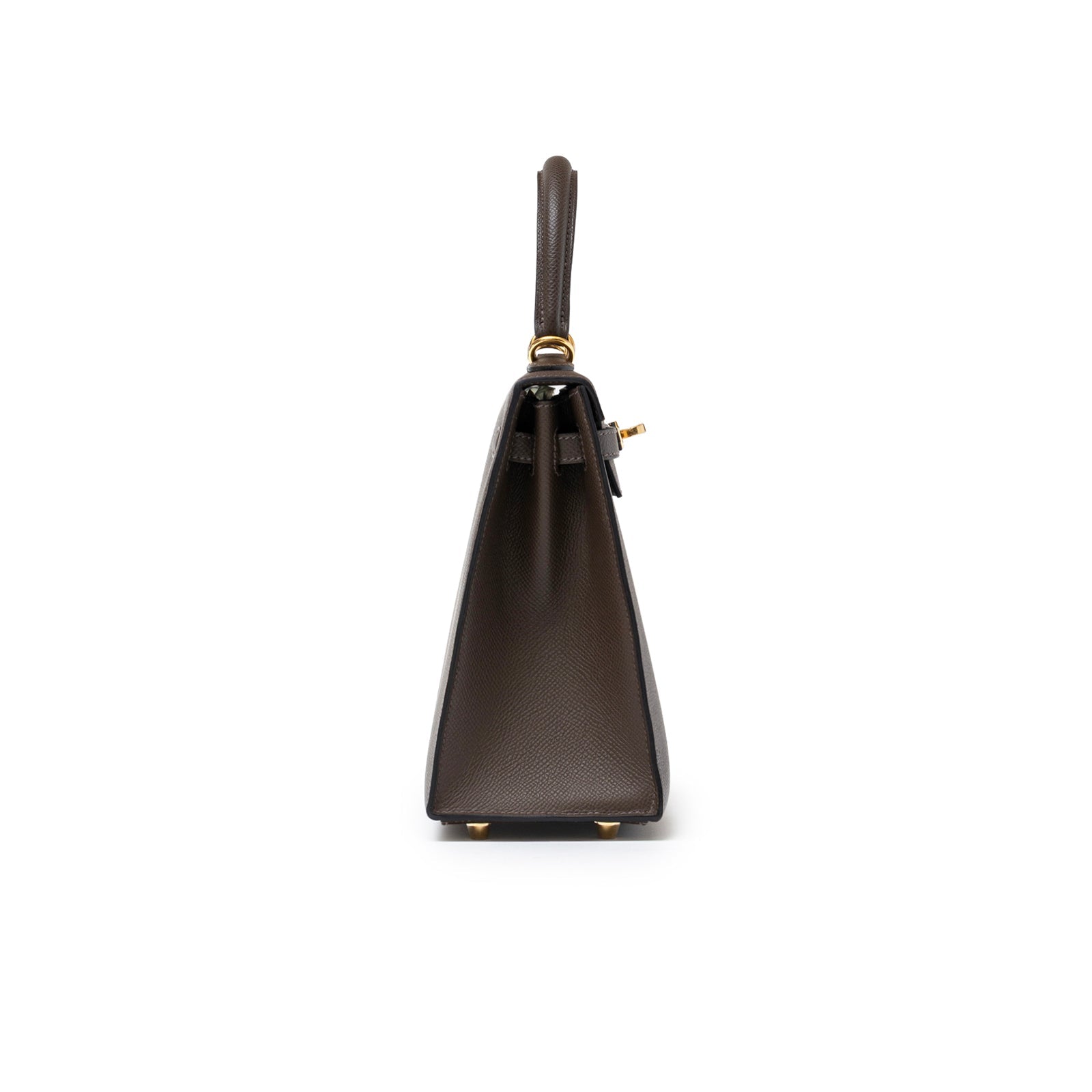 Hermès Kelly 25 Sellier Ecore Epsom Gold Hardware
