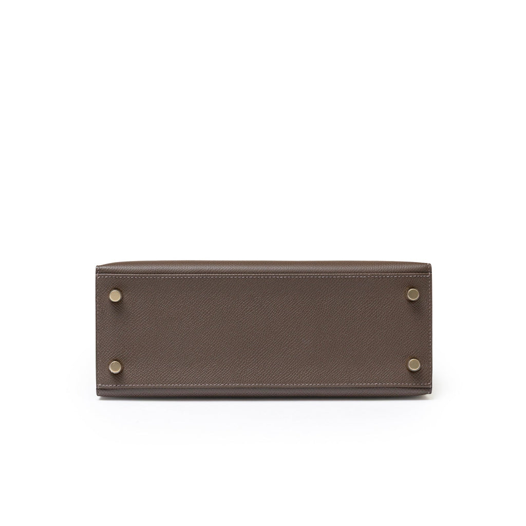 Hermès Kelly 25 Sellier Ecore Epsom Gold Hardware