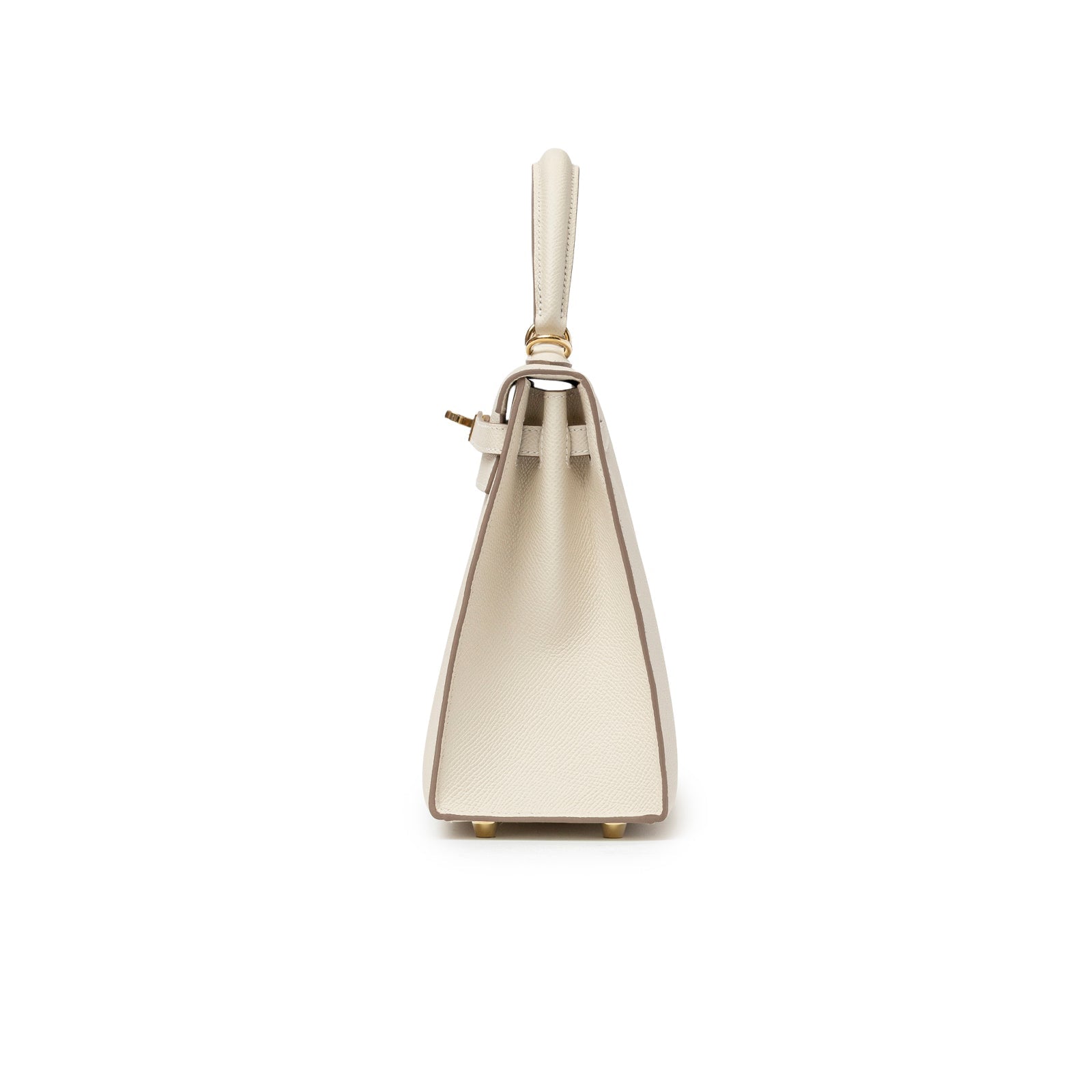 Hermès Kelly 25 Sellier Epsom Craie Permabrass Hardware