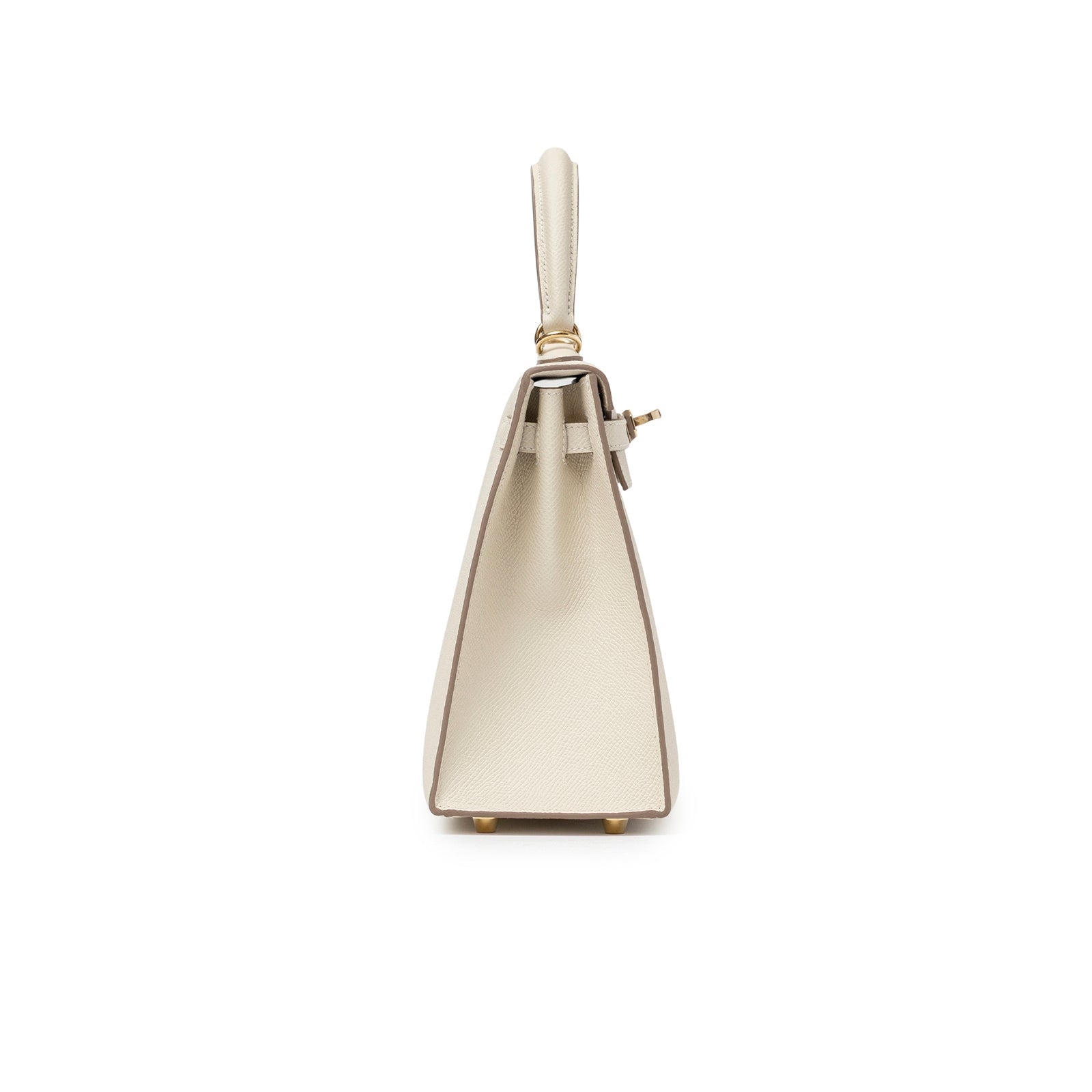 Hermès Kelly 25 Sellier Epsom Craie Permabrass Hardware