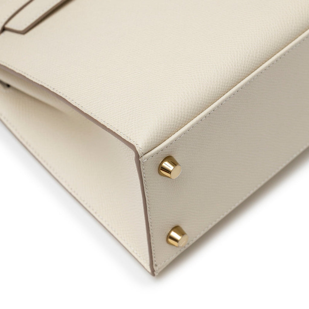Hermès Kelly 25 Sellier Epsom Craie Permabrass Hardware