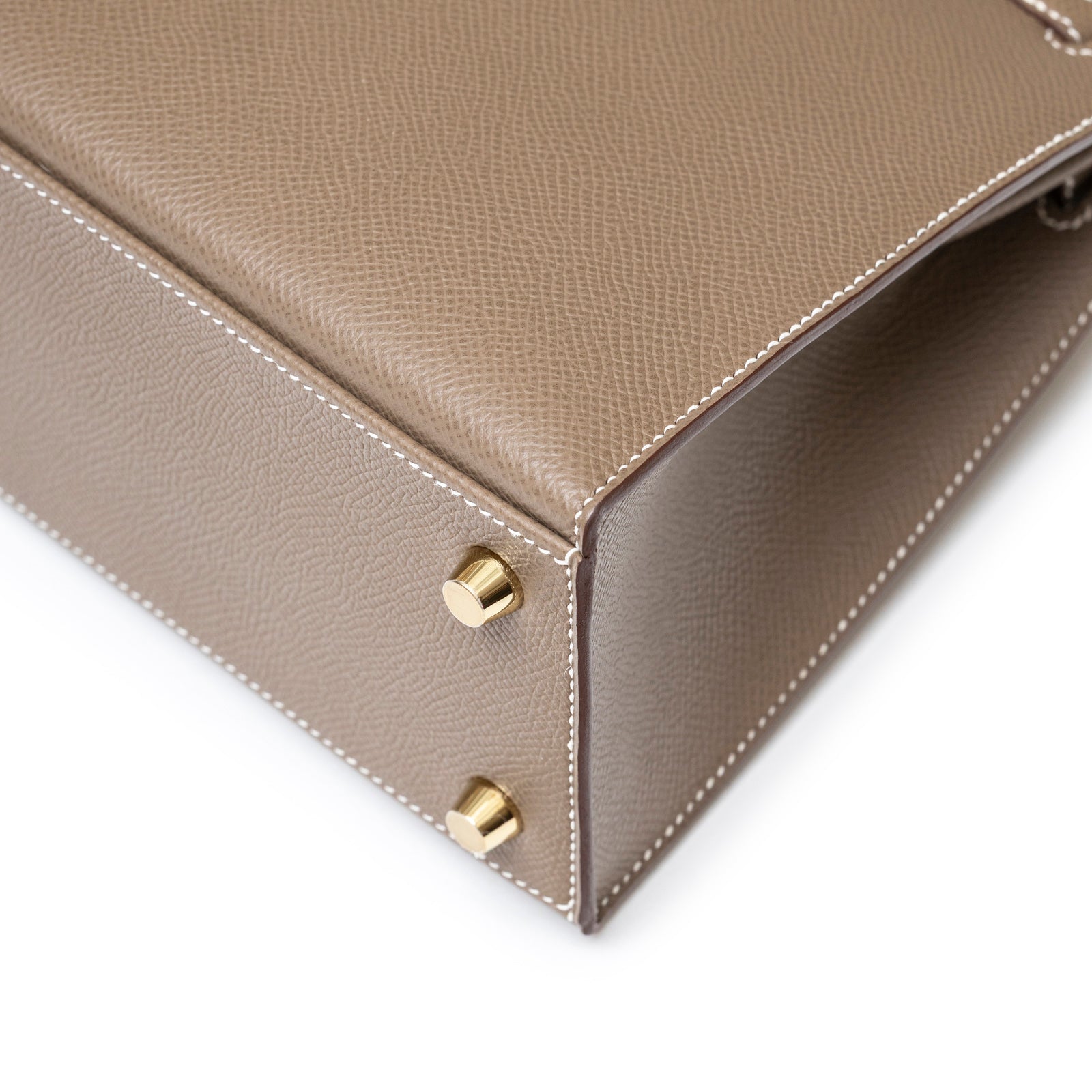 Hermès Kelly 25 Sellier Etoupe Epsom Gold Hardware