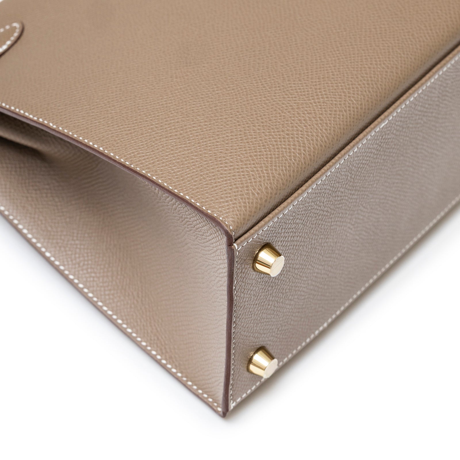 Hermès Kelly 25 Sellier Etoupe Epsom Gold Hardware