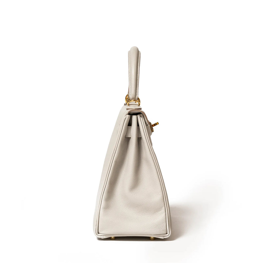 Hermès Kelly 28 Gris Perle Evercolor Gold Hardware