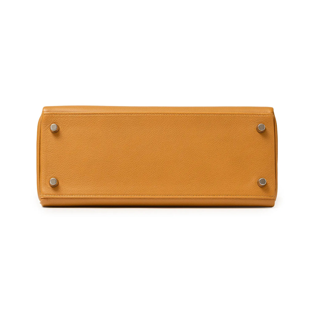 Hermès Kelly 28  Retourne Caramel/Rose D'Ete Evercolor Palladium Hardware