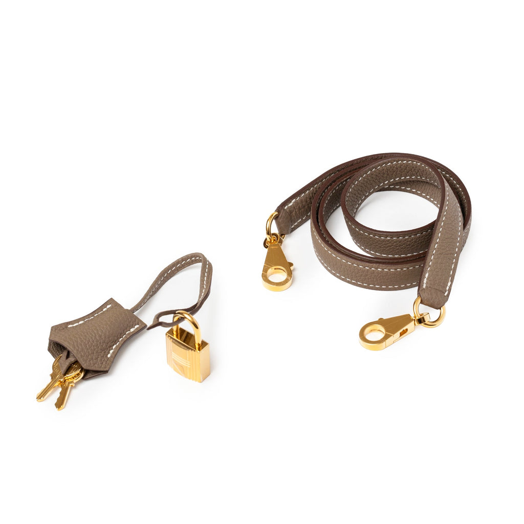 Hermès Kelly 28 Retourne Etoupe Togo Gold Hardware