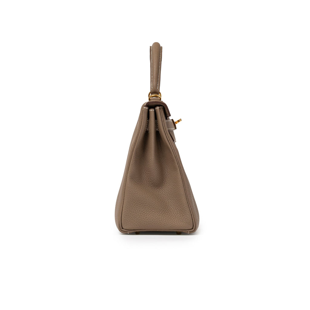 Hermès Kelly 28 Retourne Etoupe Togo Gold Hardware