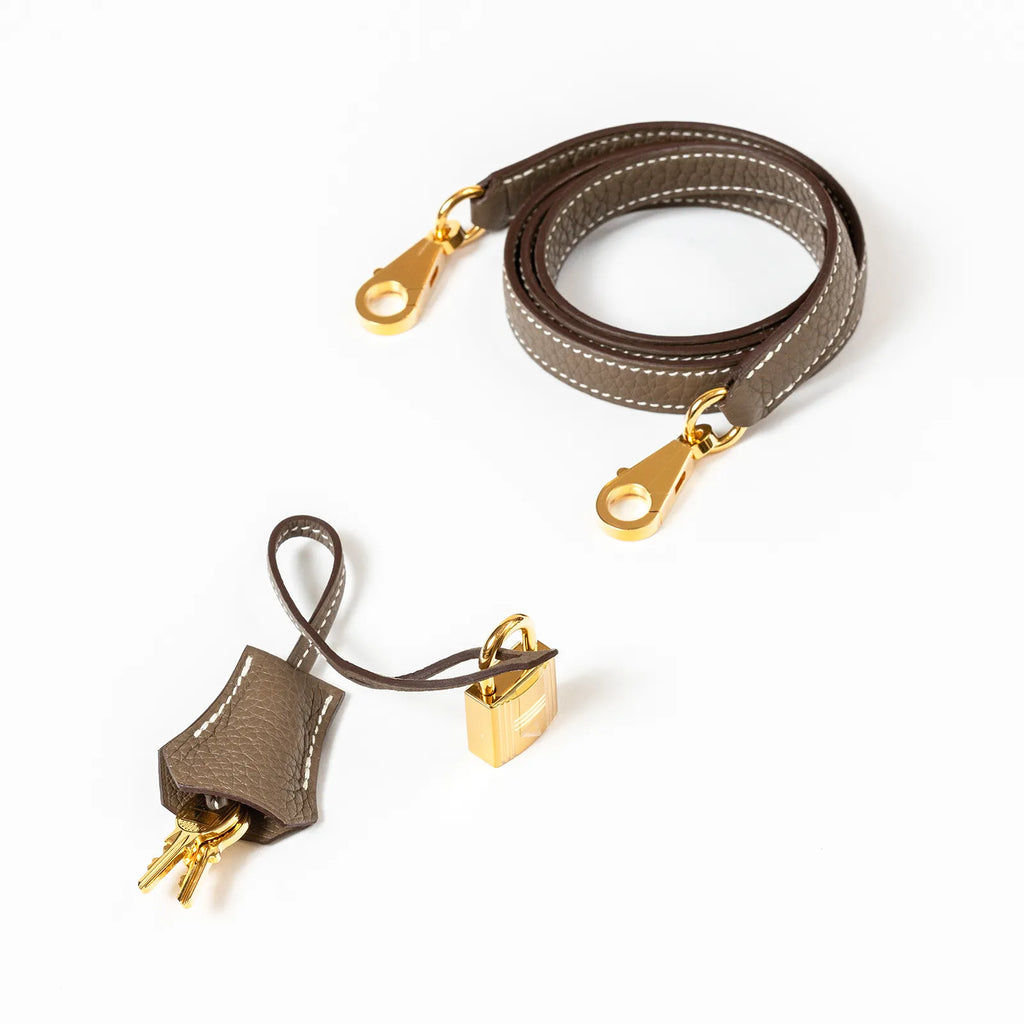 Hermès Kelly 28 Retourne Etoupe Togo Gold Hardware