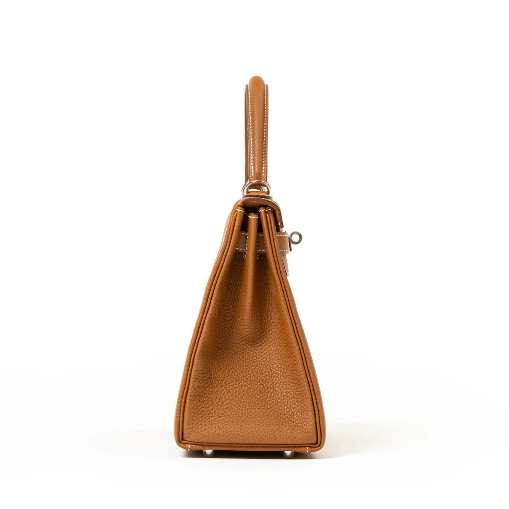 Hermès Kelly 28 Retourne Gold Togo Palladium Hardware