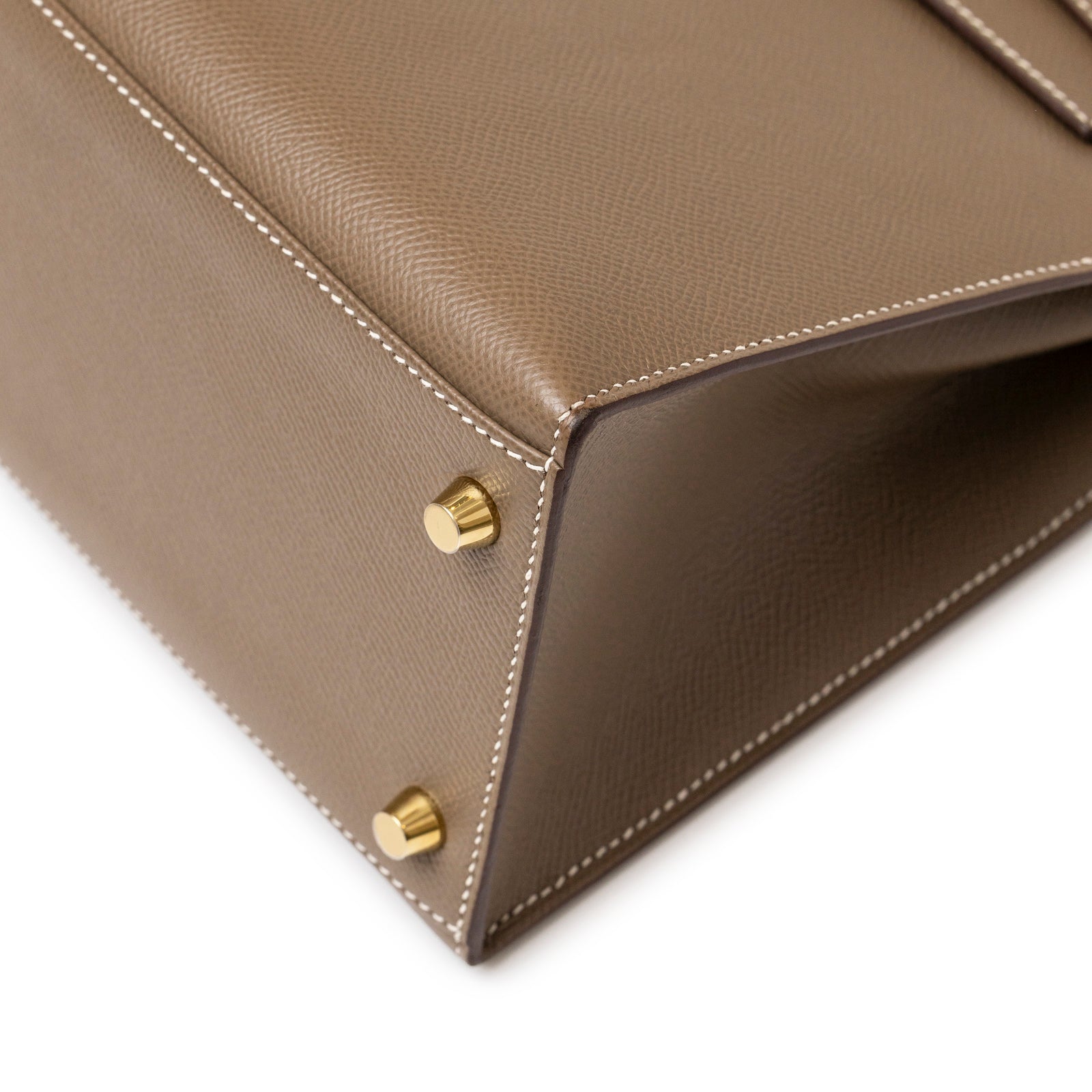 Hermès Kelly 28 Sellier Etoupe Epsom Gold hardware