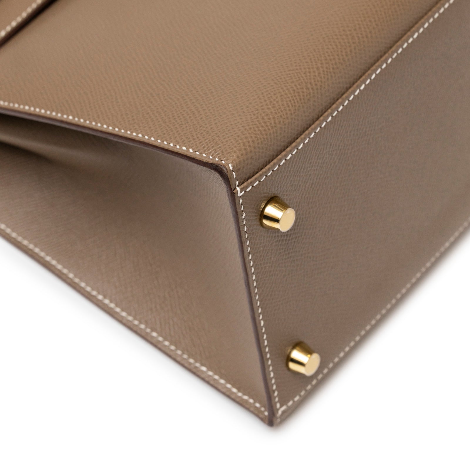 Hermès Kelly 28 Sellier Etoupe Epsom Gold hardware