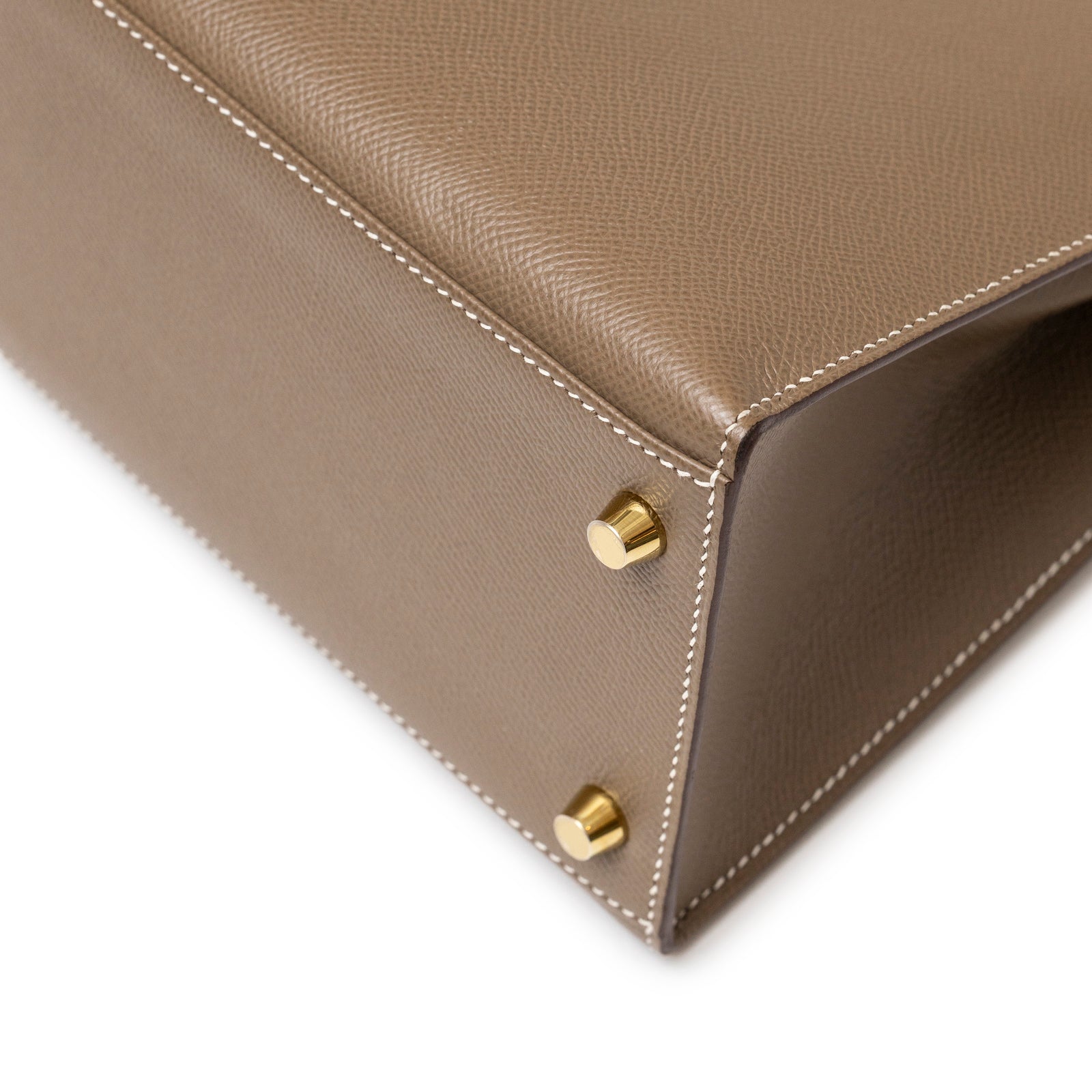 Hermès Kelly 28 Sellier Etoupe Epsom Gold hardware