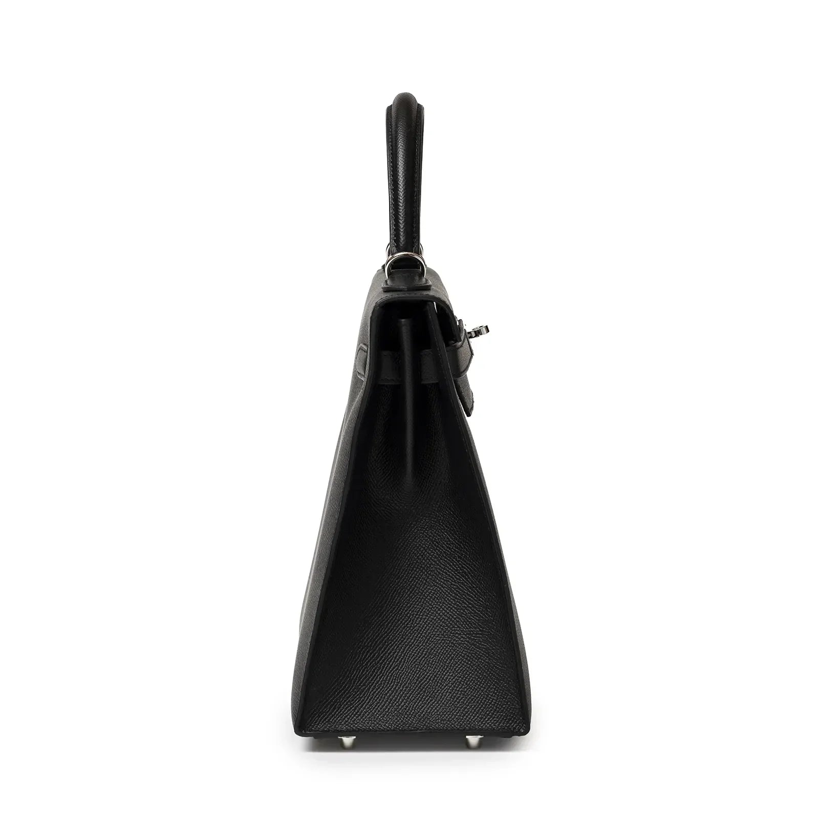 Hermès Kelly 32 Sellier Black Epsom Palladium Hardware