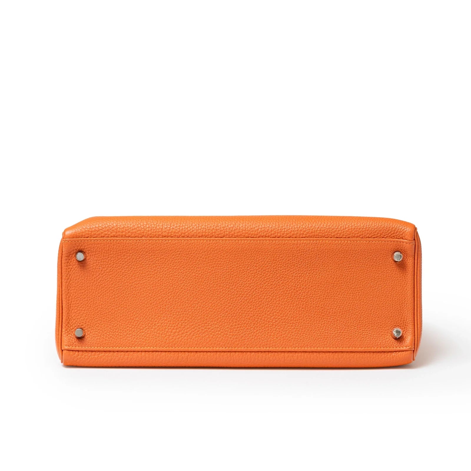 Hermès Kelly 35 Orange Togo Palladium Hardware