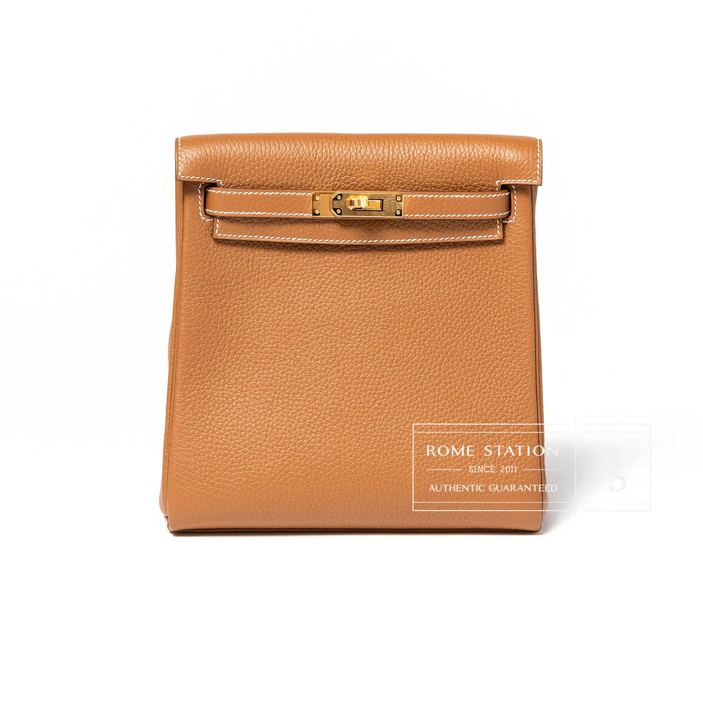 Hermès Kelly Ado Backpack Gold Clemence Gold Hardware