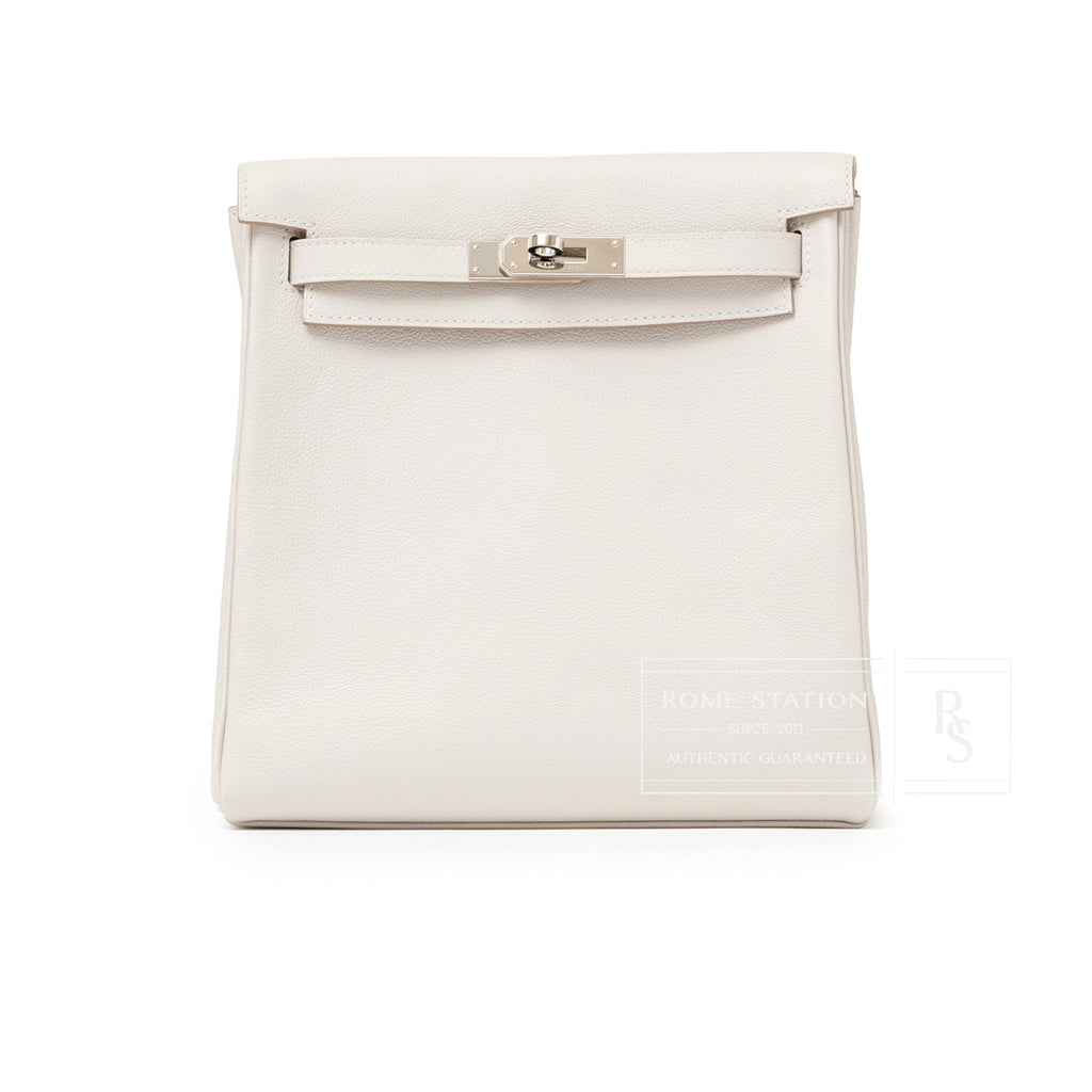 Hermès Kelly Ado Backpack Gris Perle Evercolor Palladium Hardware