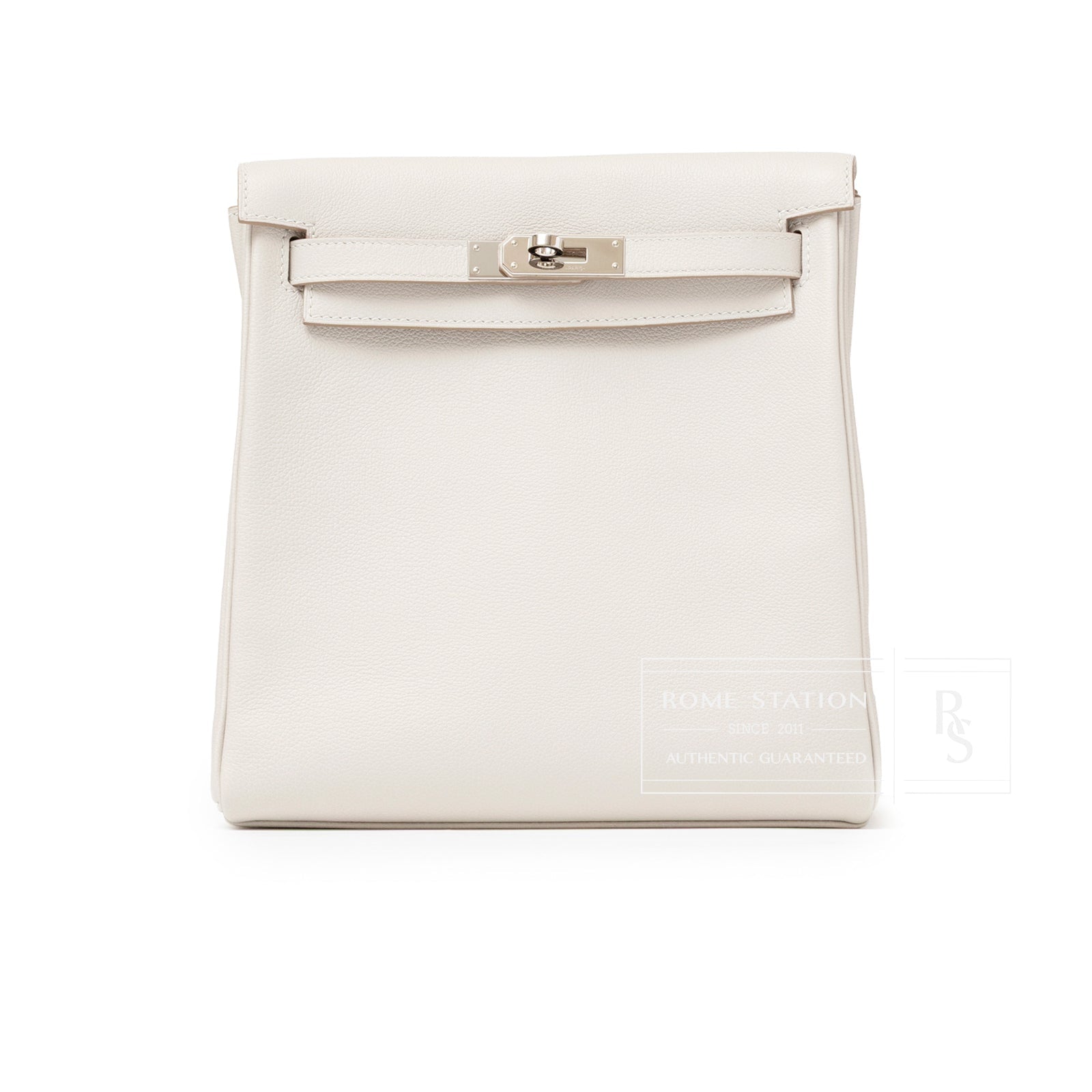 Hermès Kelly Ado Backpack Gris Perle Evercolor Palladium Hardware