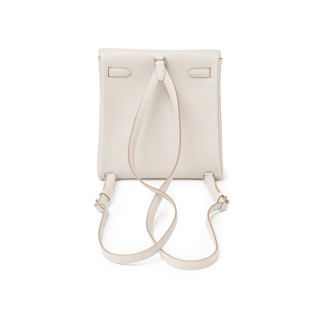 Hermès Kelly Ado Backpack Gris Perle Evercolor Palladium Hardware
