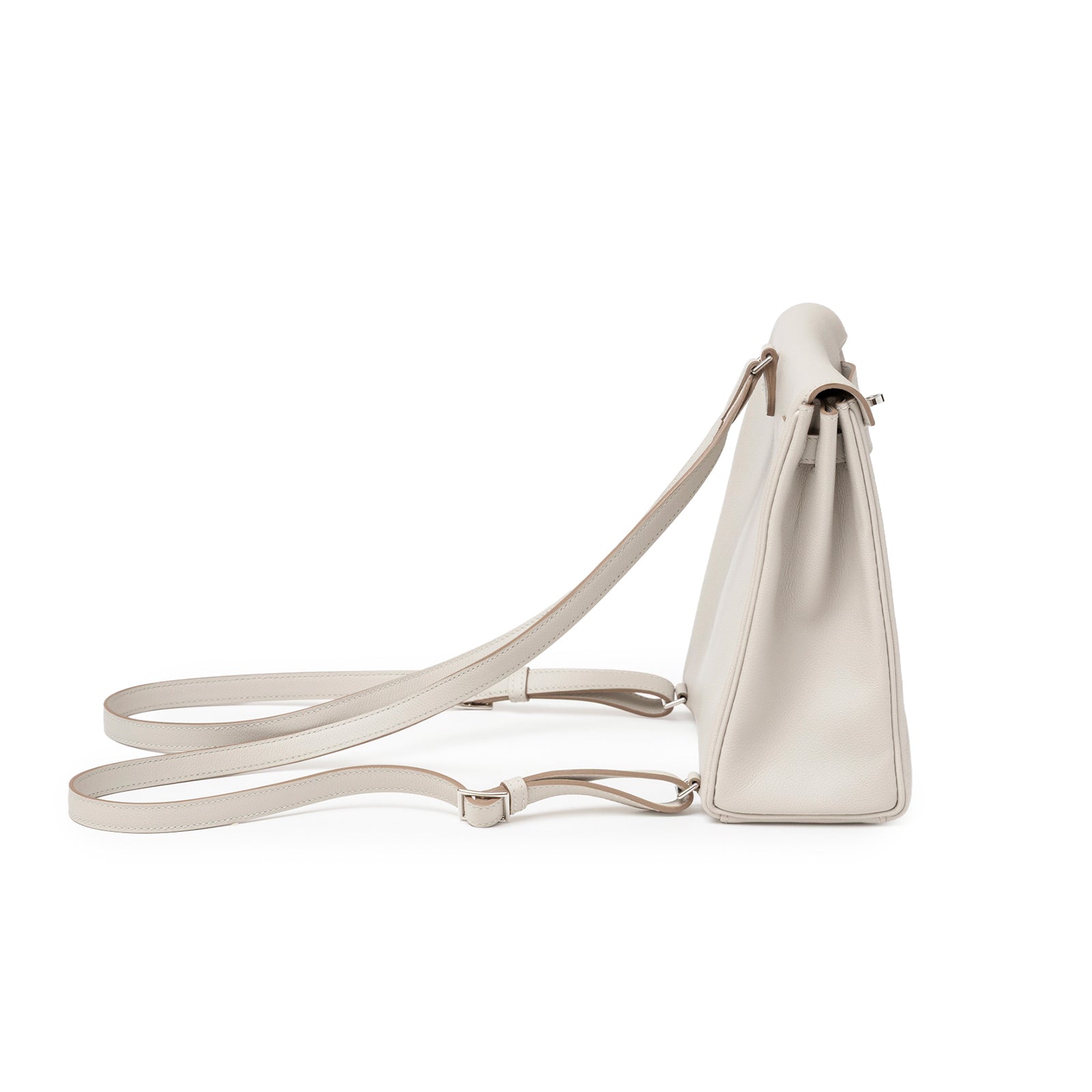 Hermès Kelly Ado Backpack Gris Perle Evercolor Palladium Hardware