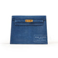 Hermès Kelly Danse Blue Saphir Lizard Varanus Niloticus Gold Hardware