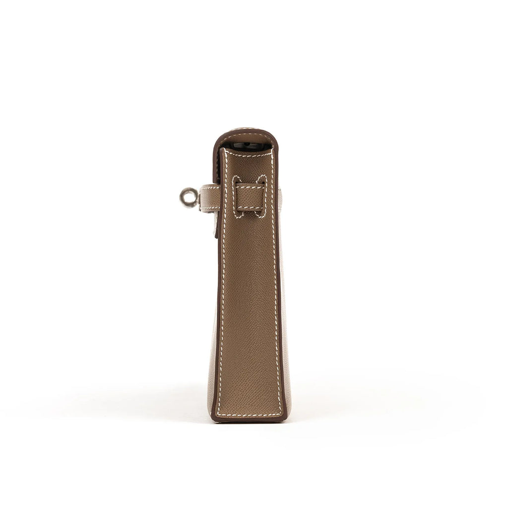 Hermès Kelly Elan Etoupe Madame Palladium Hardware