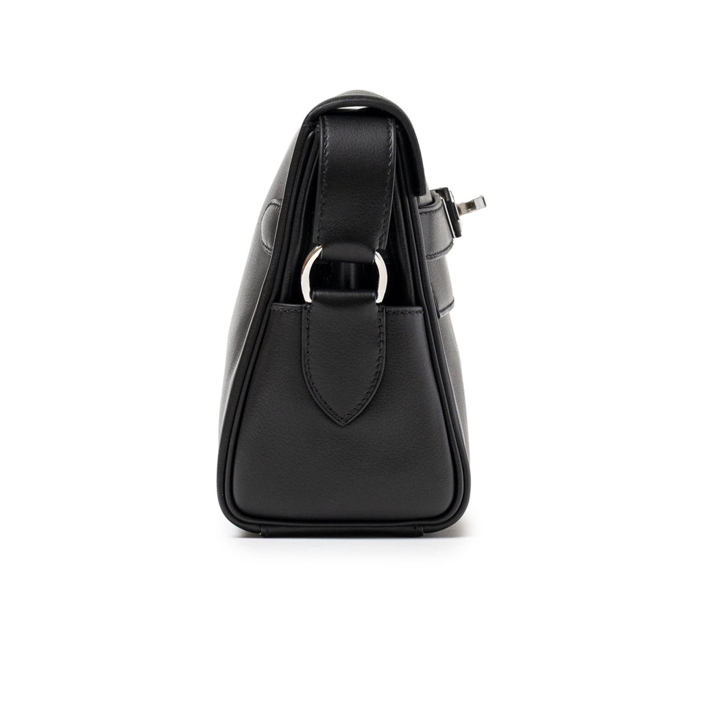 Hermès Kelly Messenger PM Black Evergrain Palladium Hardware