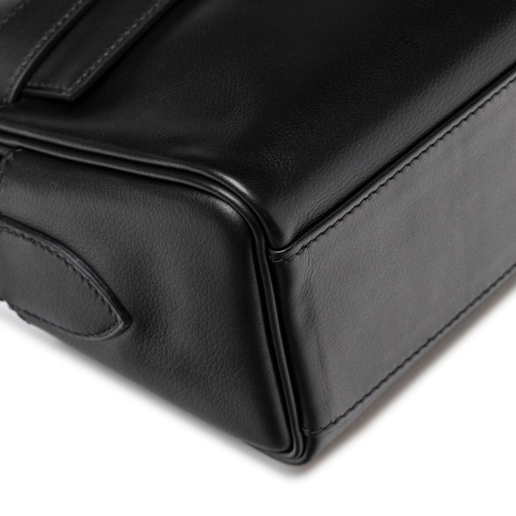 Hermès Kelly Messenger PM Black Evergrain Palladium Hardware