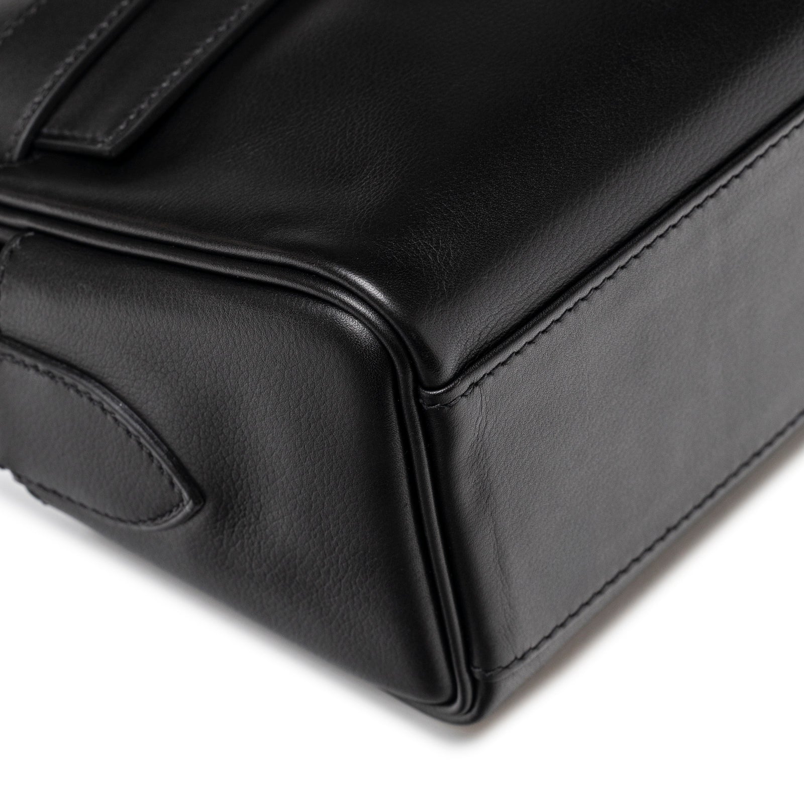 Hermès Kelly Messenger PM Black Evergrain Palladium Hardware