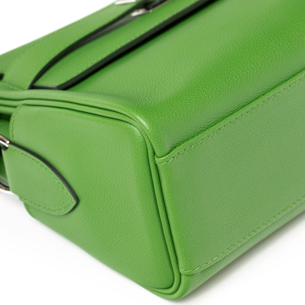 Hermès Kelly Messenger PM Vert Yucca Evercolor Palladium Hardware