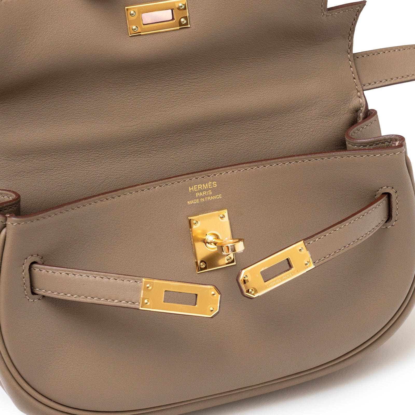 Hermès Kelly Moove Etoupe Swift Gold Hardware