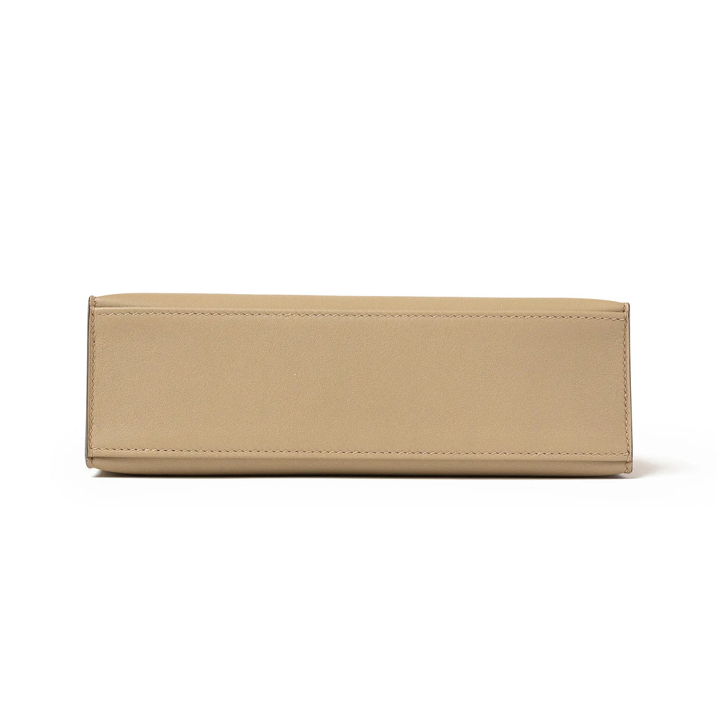 Hermès Kelly Pochette Beige Marfa Swift Gold Hardware