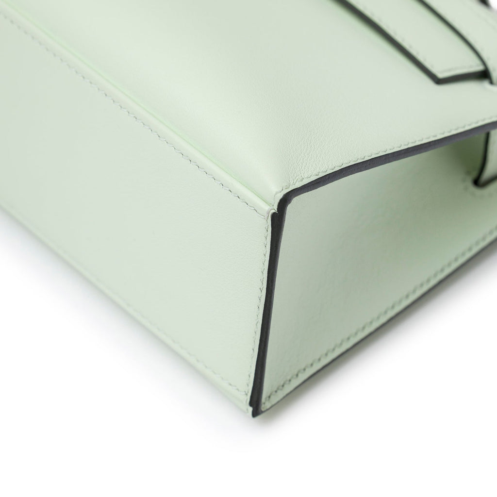 Hermès Kelly Pochette Vert Fizz Swift Palladium Hardware