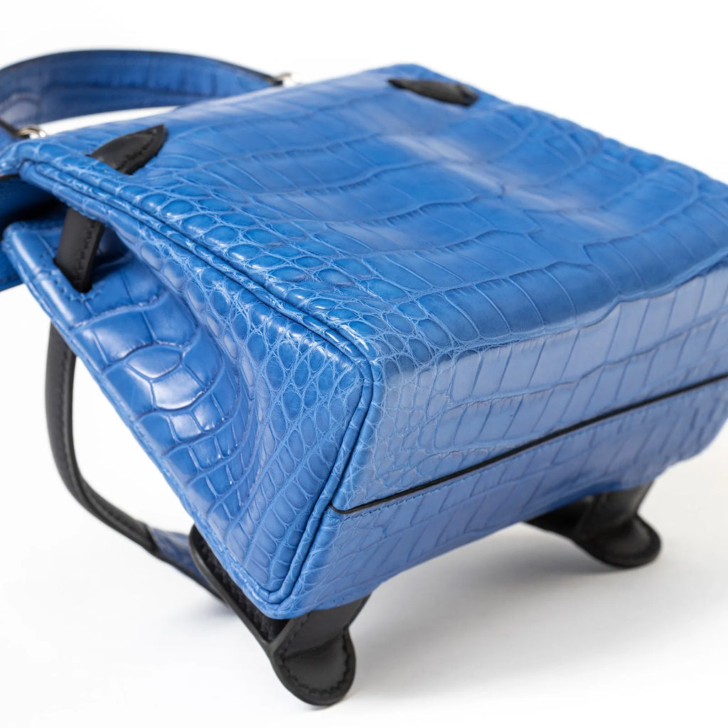 Hermès Kelly Quelle Idole Doll Bag AB Blue Zellige/Blue Indigo Palladium Hardware