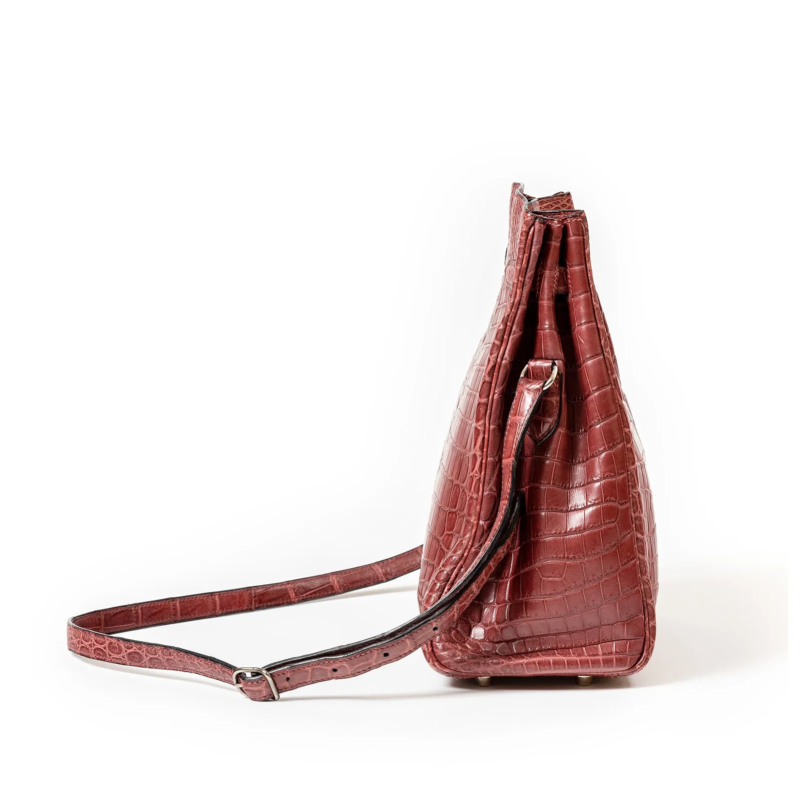 Hermès Kelly Sport 24 Matte Niloticus Crocodile Rose Palladium Hardware