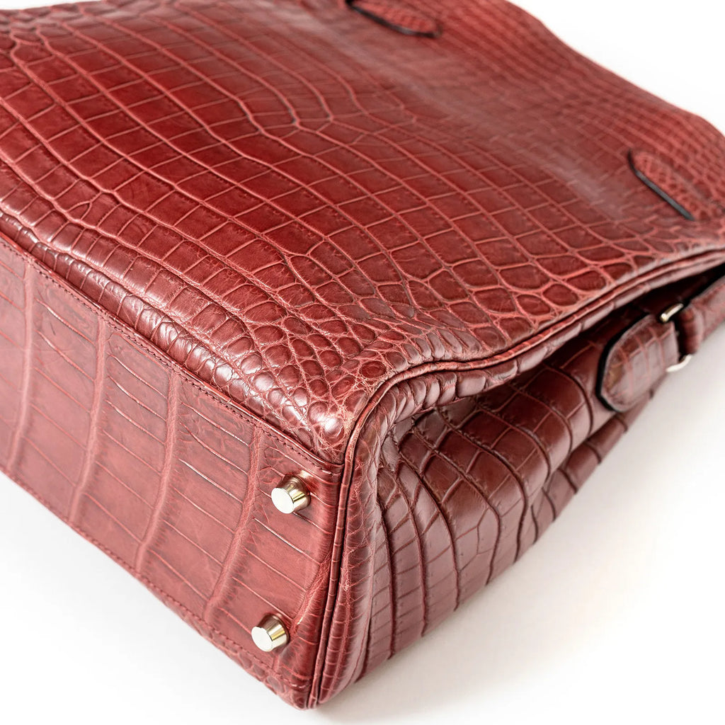 Hermès Kelly Sport 24 Matte Niloticus Crocodile Rose Palladium Hardware