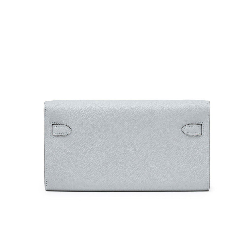 Hermès Kelly To Go Wallet Blue Glacier Epsom Palladium Hardware